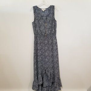 Threads & States Los Angeles Long Ruffle Lined Sleeveless Maxi Dress Med.